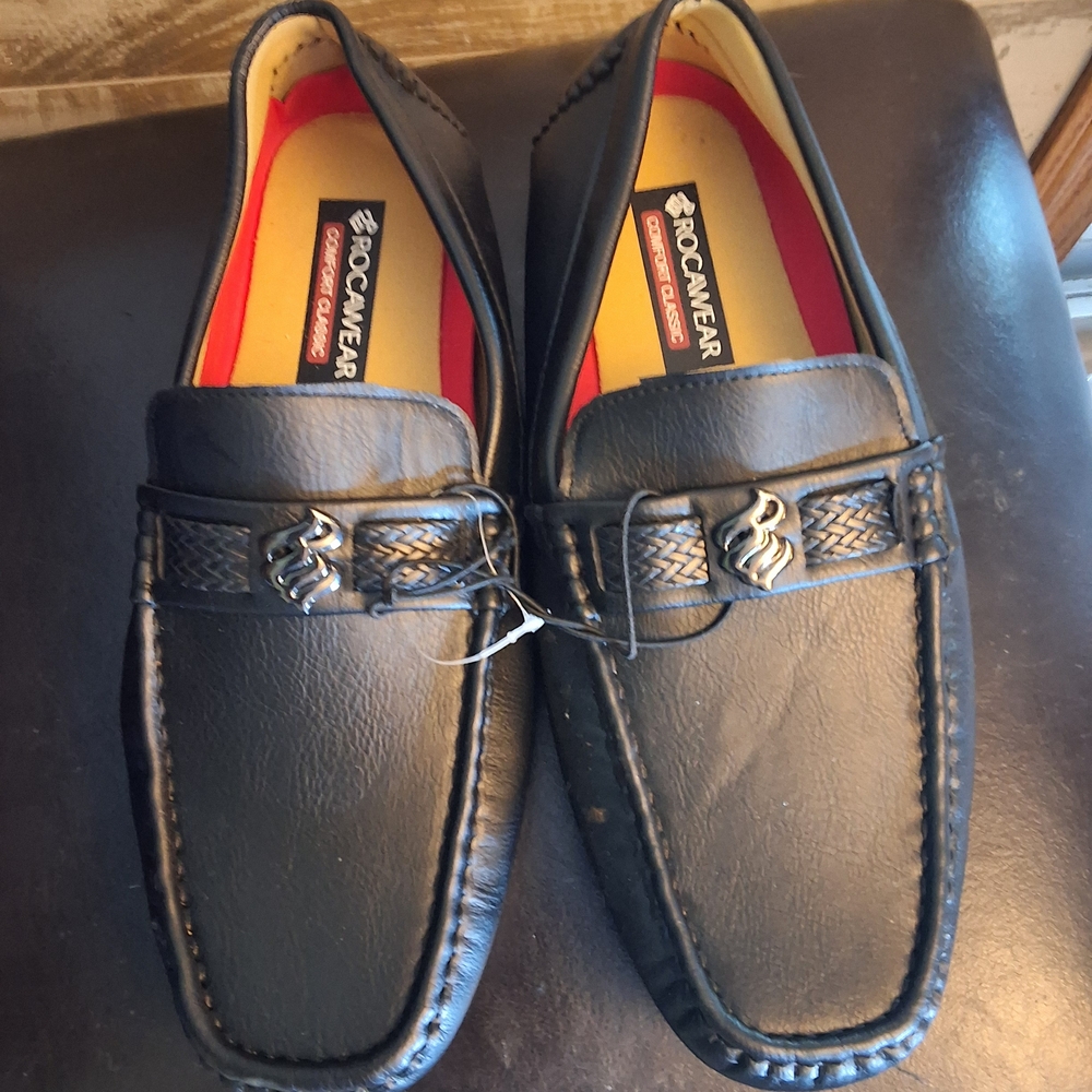 New Rocawear Men's Black Loafers Sz8